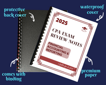 Load image into Gallery viewer, 2025 | CPA Exam Review Notes - 3 Core Sections Bundle | Printed & Shipped | 115 Pages | 2025 Edition