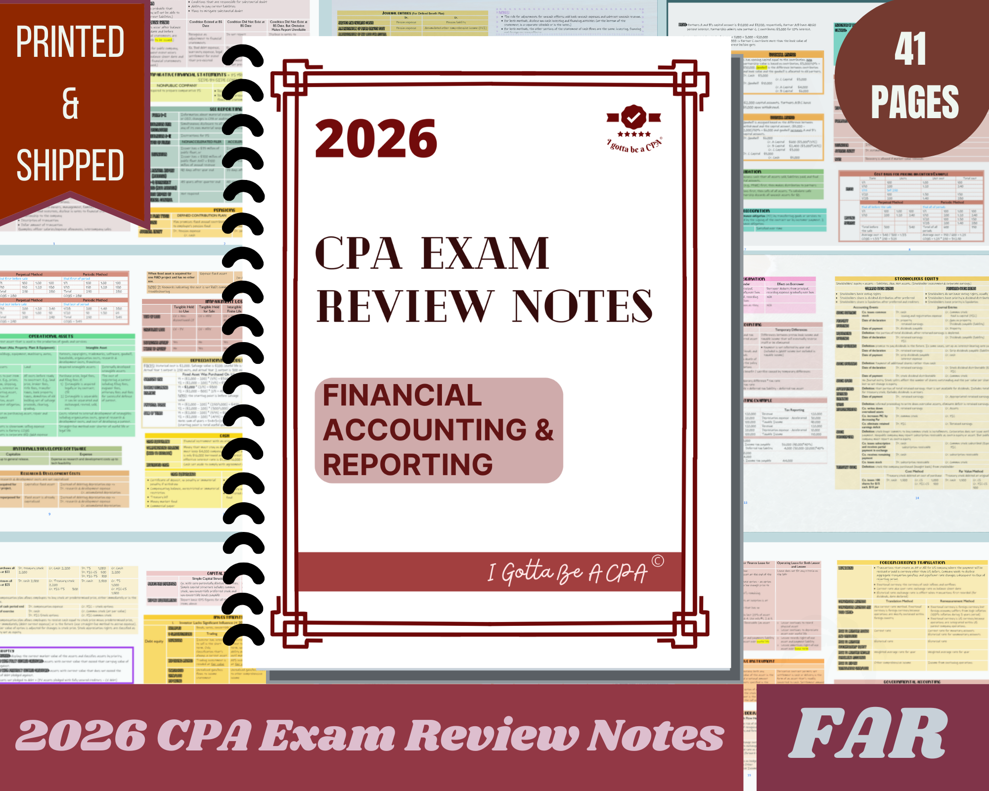 2026 CPA Exam Review Notes - Financial Accounting and Reporting | FAR ...